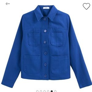 COPY - French Blue Cotton Chore Work Coat Large
